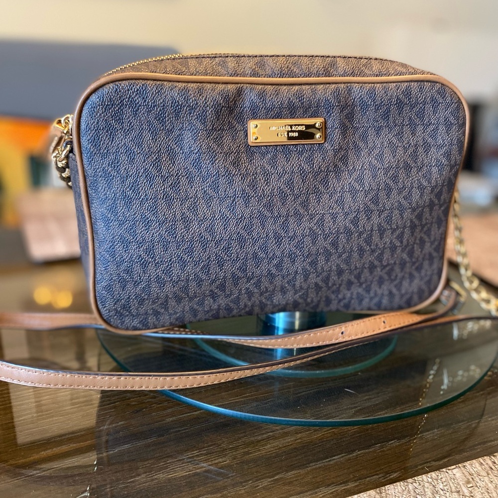 Michael Kors Signature Brown Crossbody Bag